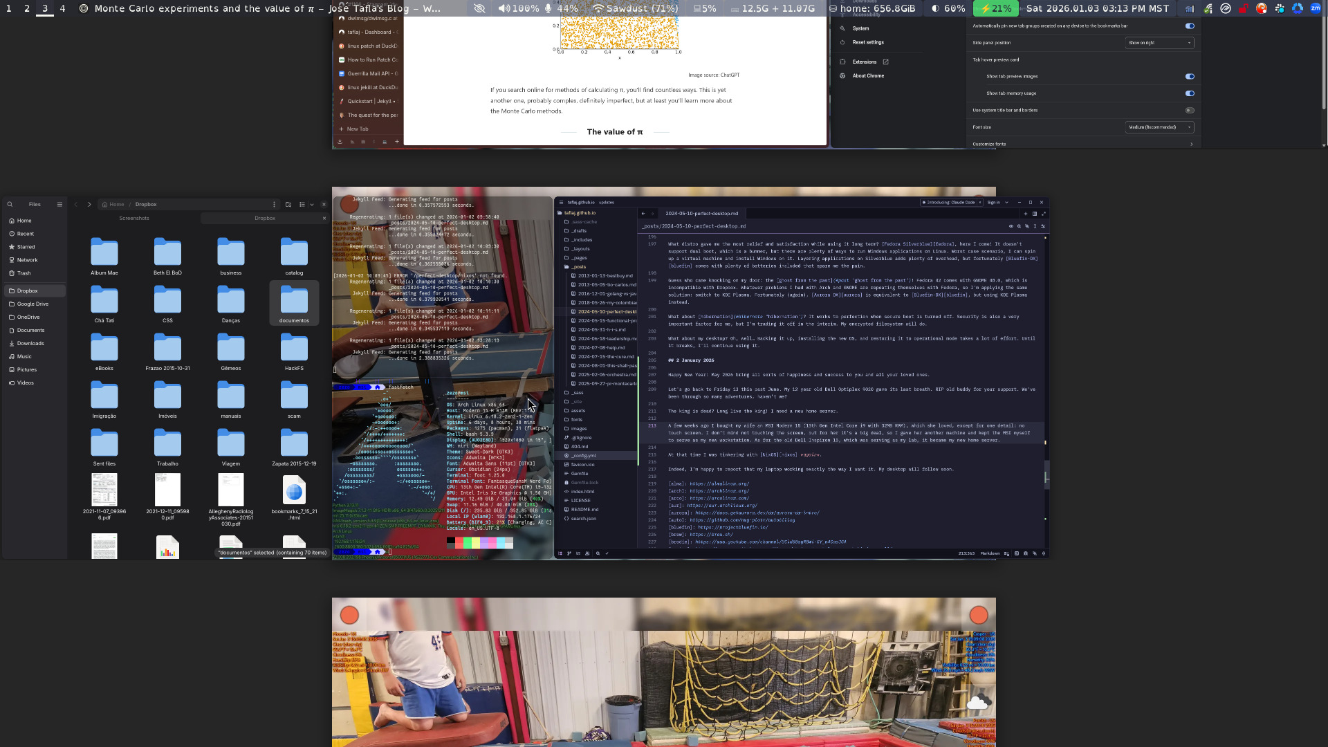 Of desktop environments and window managers